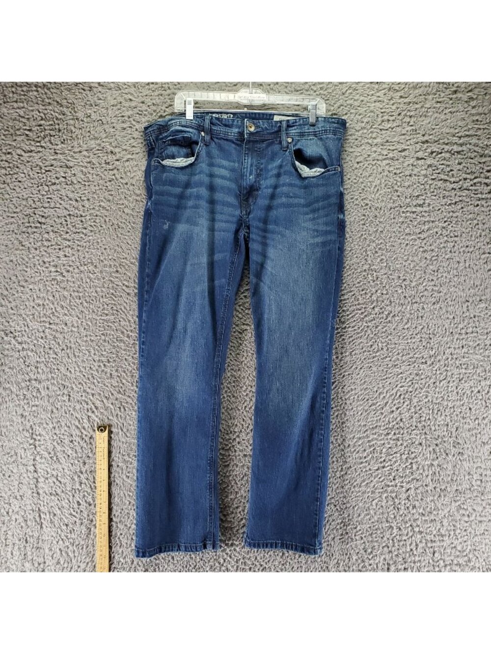 TK Axel Jeans Mens 36x32 Blue Straight Fit Cotton Spandex Denim *Read*